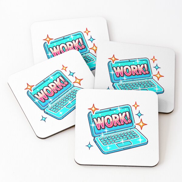 Item preview, Work Laptop Typography designed and sold by Akioos.