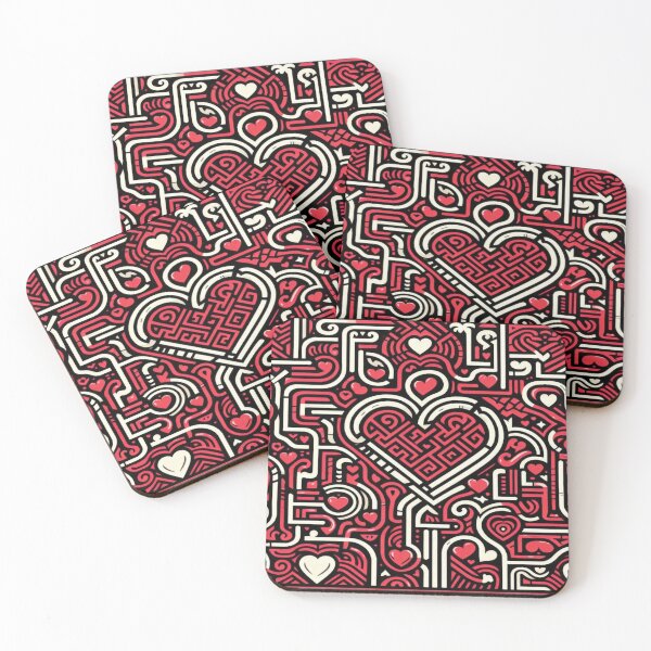 Item preview, Maze Valentine’s Pattern designed and sold by Imaginarium of Chaos falcon88 .
