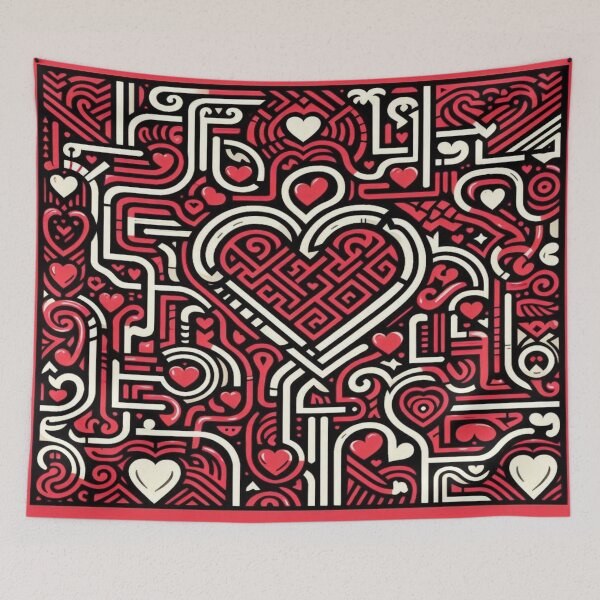 Item preview, Maze Valentine’s Pattern designed and sold by Imaginarium of Chaos falcon88 .