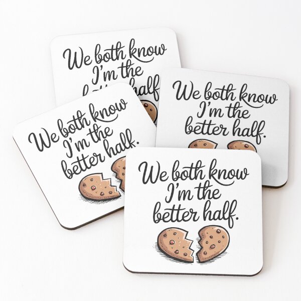 Item preview, We both know i am the better half designed and sold by NookMerch97 .