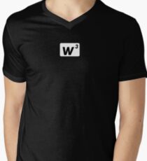 W-CUBED WHITE BOX Men's V-Neck T-Shirt