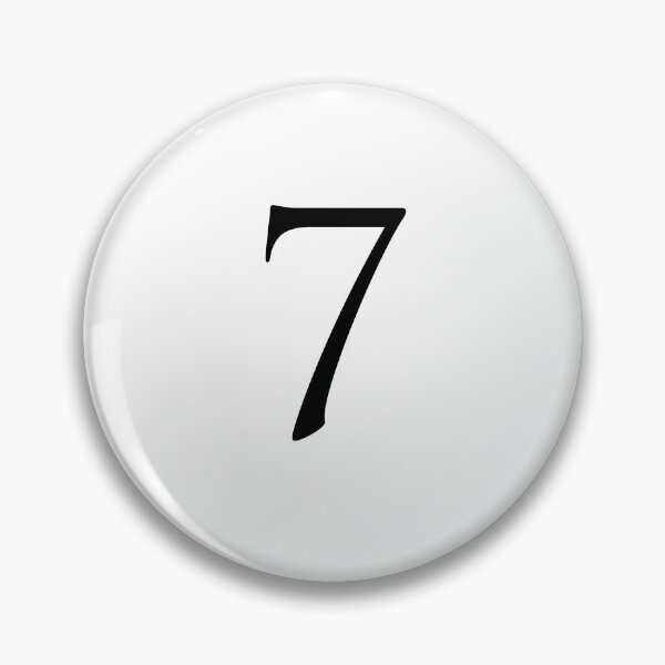 Item preview, Number Seven / 7 - Stylish Serif Font (Black) designed and sold by STUDIO-72.