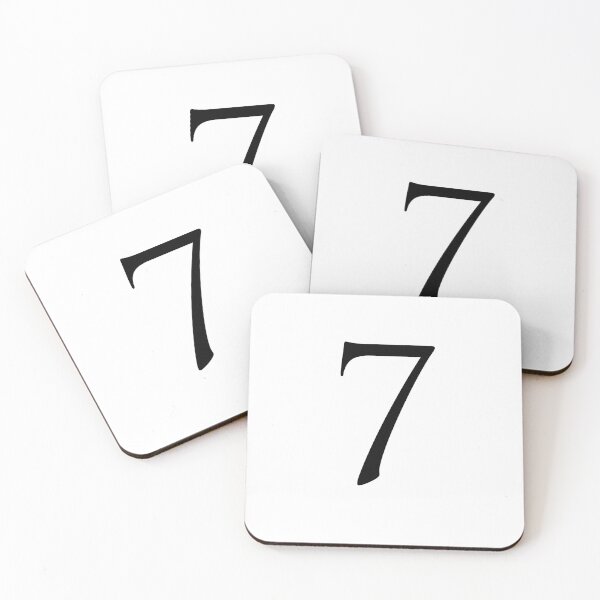 Item preview, Number Seven / 7 - Stylish Serif Font (Black) designed and sold by STUDIO-72.
