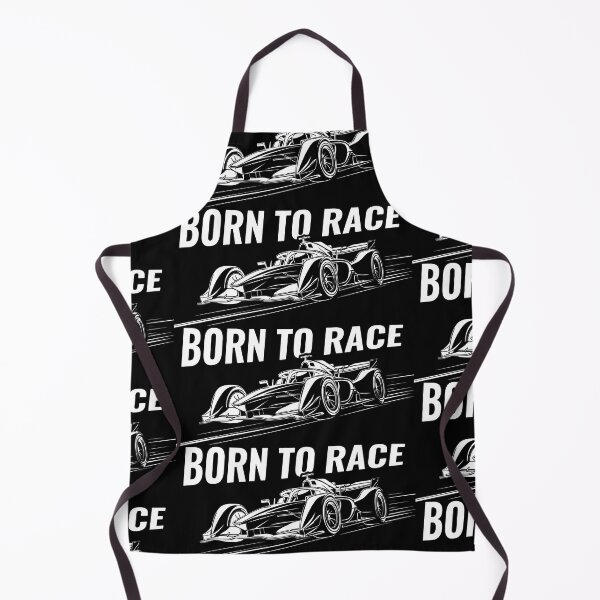 Item preview, Born To Race A White Monochrome Racing Car designed and sold by SplashTastic.