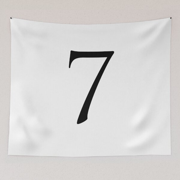 Item preview, Number Seven / 7 - Stylish Serif Font (Black) designed and sold by STUDIO-72.