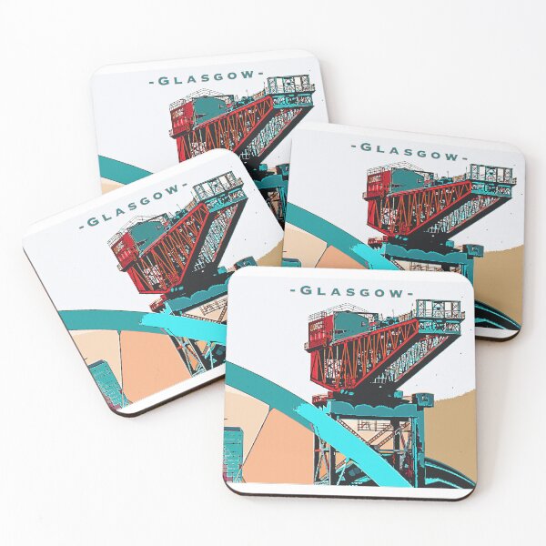 Item preview, The Finnieston Crane, Glasgow, Squinty Bridge and Armadillo, Graphic Image Glasgow Clyde designed and sold by Gmacamera Creations.