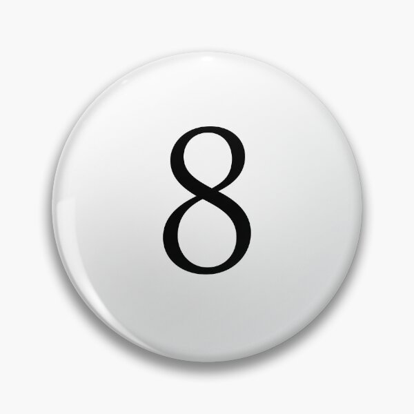 Item preview, Number Eight / 8 - Stylish Serif Font (Black) designed and sold by STUDIO-72.