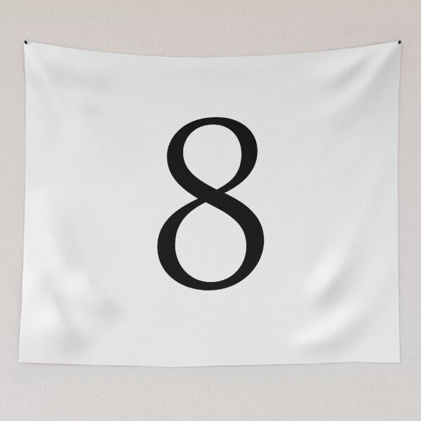 Item preview, Number Eight / 8 - Stylish Serif Font (Black) designed and sold by STUDIO-72.