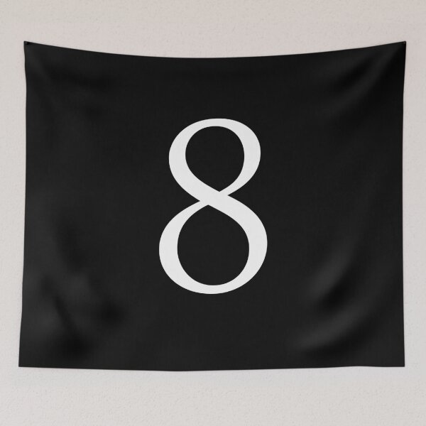 Item preview, Number Eight / 8 - Stylish Serif Font (White) designed and sold by STUDIO-72.