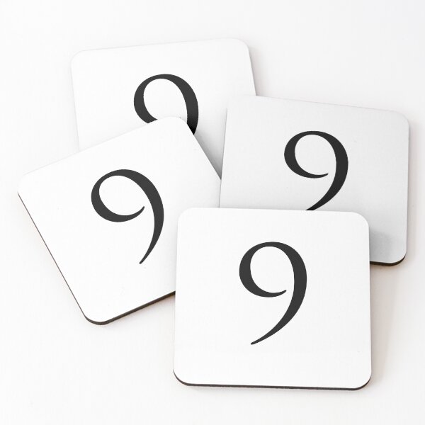 Item preview, Number Nine / 9 - Stylish Serif Font (Black) designed and sold by STUDIO-72.