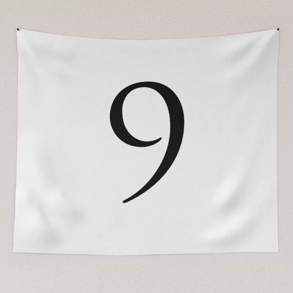 Item preview, Number Nine / 9 - Stylish Serif Font (Black) designed and sold by STUDIO-72.