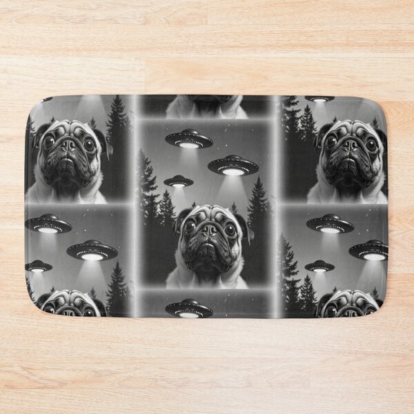 Item preview, French Bulldog Alien Abductions Selfie: A fun and hilarious pattern featuring animals taking selfies with aliens during an unexpected encounter. designed and sold by Grang Art Artistic Designs.