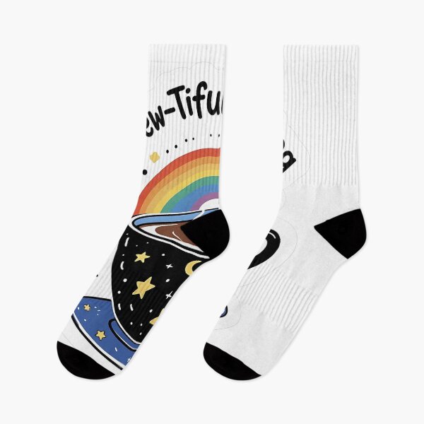 Item preview, Brew-tiful Morning: Cosmic Coffee Cup with Rainbow Steam designed and sold by Spicex2.
