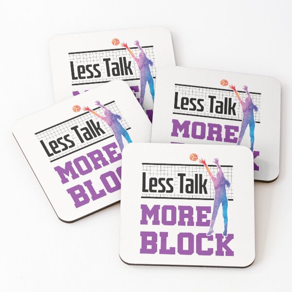 Item preview, Less Talk More Block Volleyball  designed and sold by jaygo.