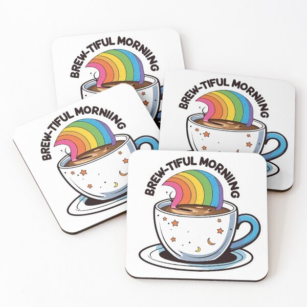 Item preview, Brew-tiful Morning - Coffee & Rainbow Magic designed and sold by Spicex2.