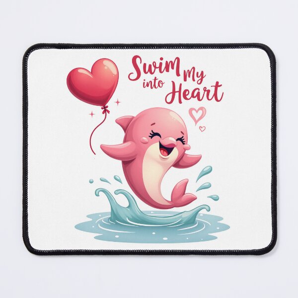 Item preview, Romantic Dolphin - Swim into My Heart designed and sold by Bulwshop.