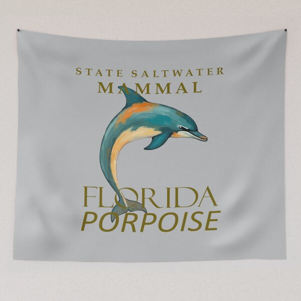 Item preview, Florida Saltwater Mammal Porpoise Design designed and sold by taiche.