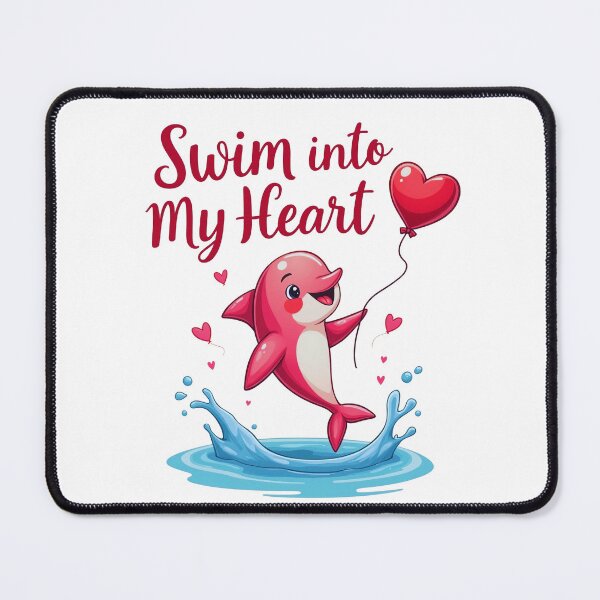 Item preview, Romantic Dolphin - Swim into My Heart designed and sold by Bulwshop.