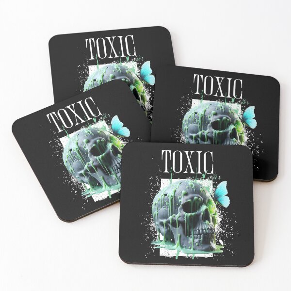 Item preview, Toxic Skull with Blue Butterfly designed and sold by Ultimate-Rabbit.