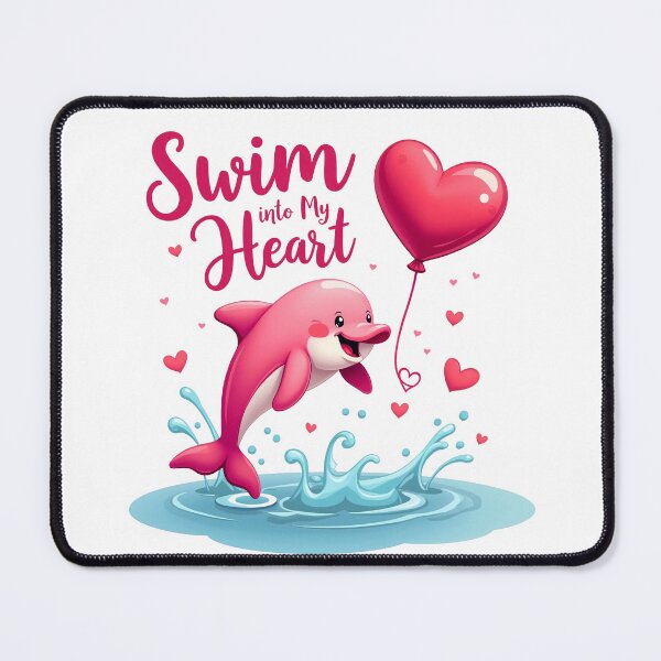 Item preview, Romantic Dolphin - Swim into My Heart designed and sold by Bulwshop.