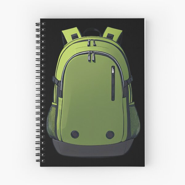 Item preview, Vibrant Green Backpack with Zipper and Mesh Side Pockets designed and sold by artwaves.