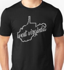SWEET HOME WEST VIRGINIA - TRENDY STATE OUTLINE DESIGN Unisex T-Shirt