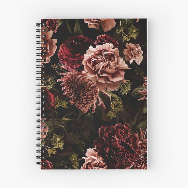 Item preview, Vintage Dramatic Glamour Real Moody Florals - Dark Roses And chrysantems - sepia black - double layer  designed and sold by UtArt.