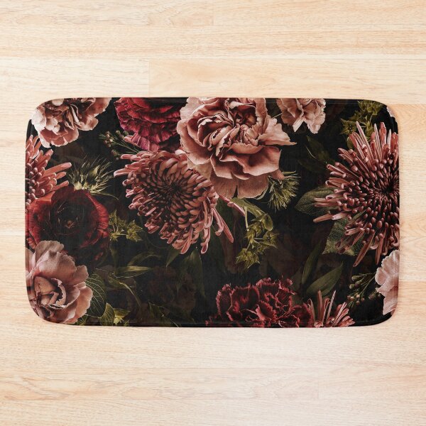 Item preview, Vintage Dramatic Glamour Real Moody Florals - Dark Roses And chrysantems - sepia black - double layer  designed and sold by UtArt.