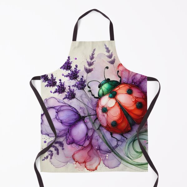 Item preview, Blooming Guardian Ladybug – Abstract Floral Art by LaLi Designs designed and sold by LaLi-Designs.