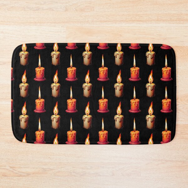 Item preview, Burning Candle Light Pattern Design - Black  designed and sold by PatternTitan.