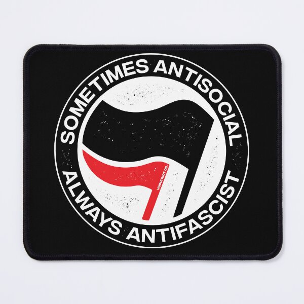 Item preview, Sometimes Antisocial, Always Antifascist designed and sold by Vudu! ⚡ Studio.