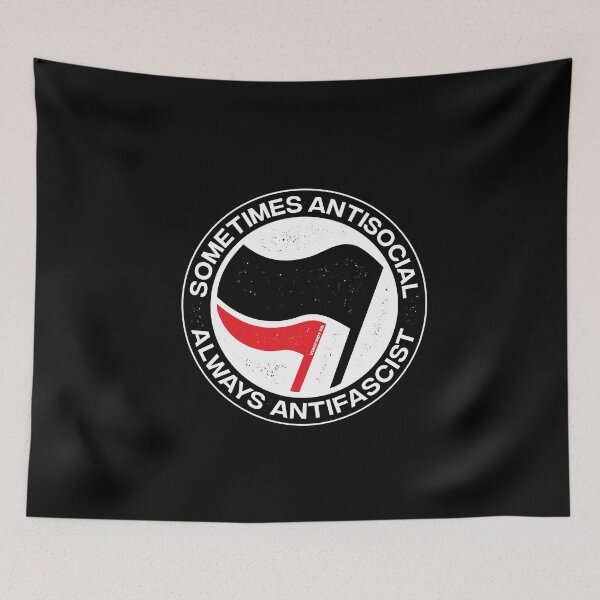 Item preview, Sometimes Antisocial, Always Antifascist designed and sold by Vudu! ⚡ Studio.