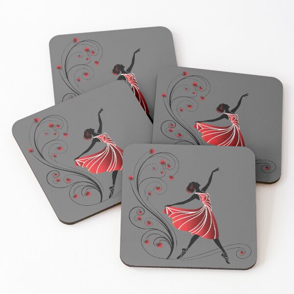 Item preview,   VALENTINE'S DAY -   BALLERINA  - BALLET LOVERS -  RED HEARTS  designed and sold by Gihan-Design.