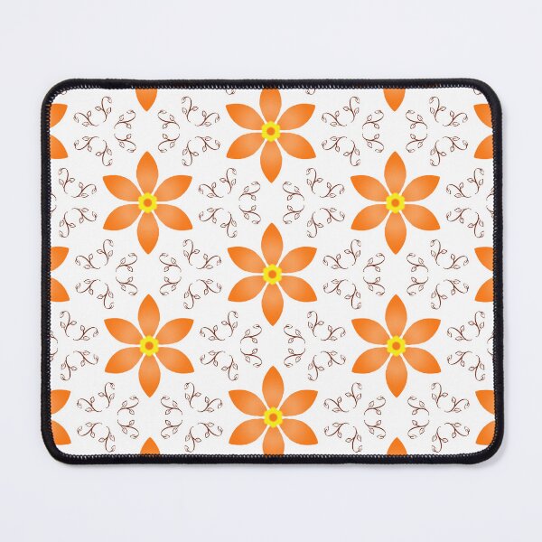 Item preview, Orange flower branch leaf pattern designed and sold by Bulantanyong.