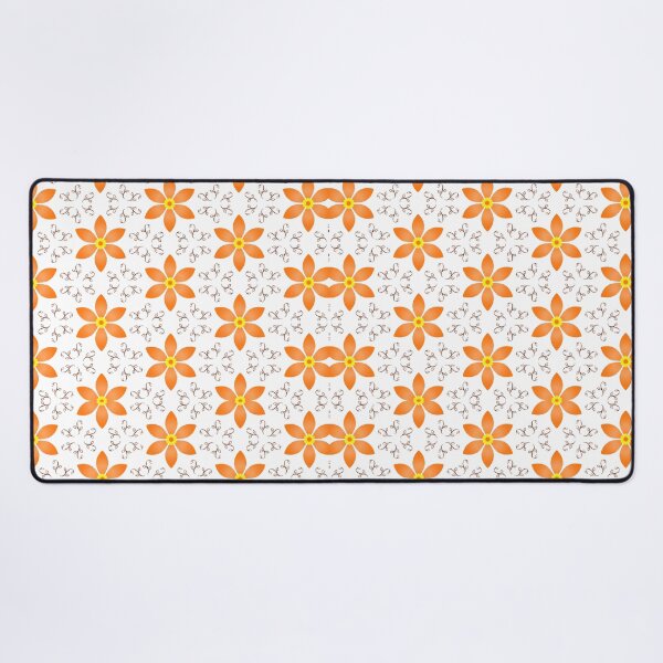 Item preview, Orange flower branch leaf pattern designed and sold by Bulantanyong.