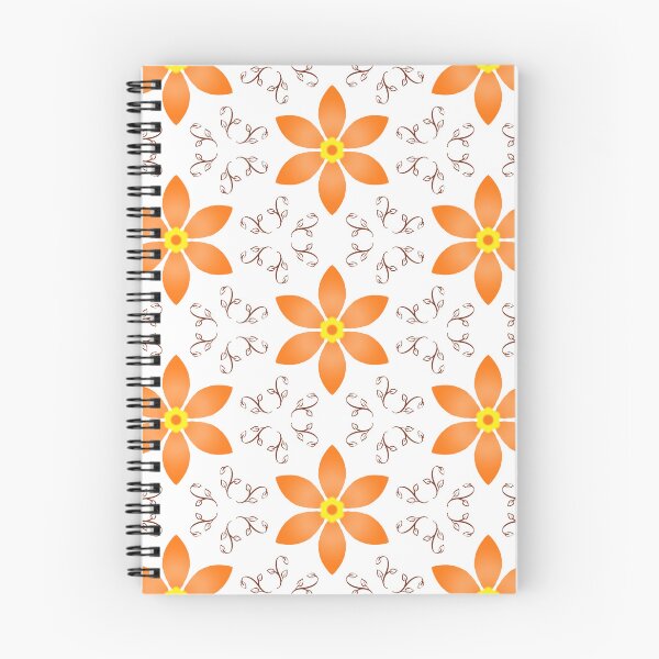 Item preview, Orange flower branch leaf pattern designed and sold by Bulantanyong.