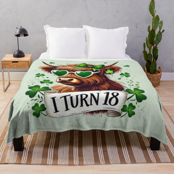 Item preview, I Turn 18th On St Patrick's Day, Birthday 18 Years Old designed and sold by DeeCeeFashion.
