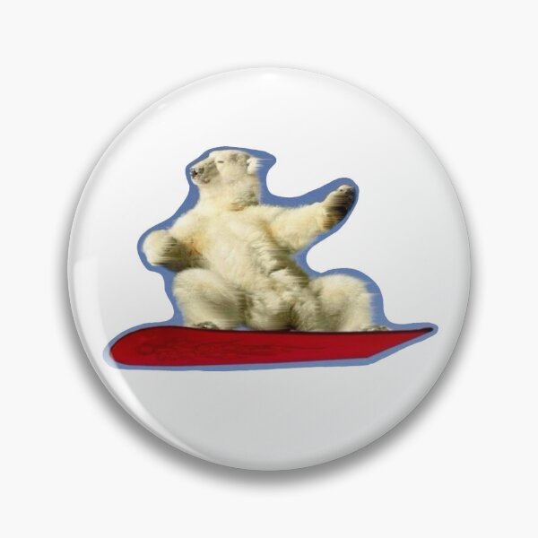 Item preview, snowboarding polar bear designed and sold by maggieemae.