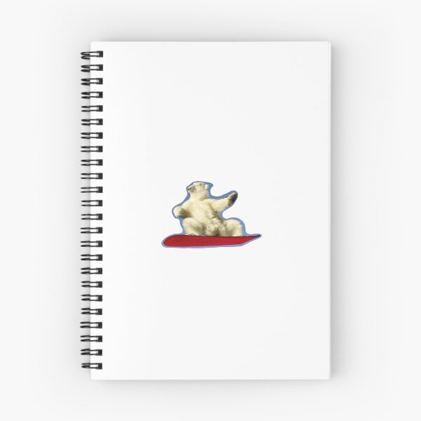 Item preview, snowboarding polar bear designed and sold by maggieemae.