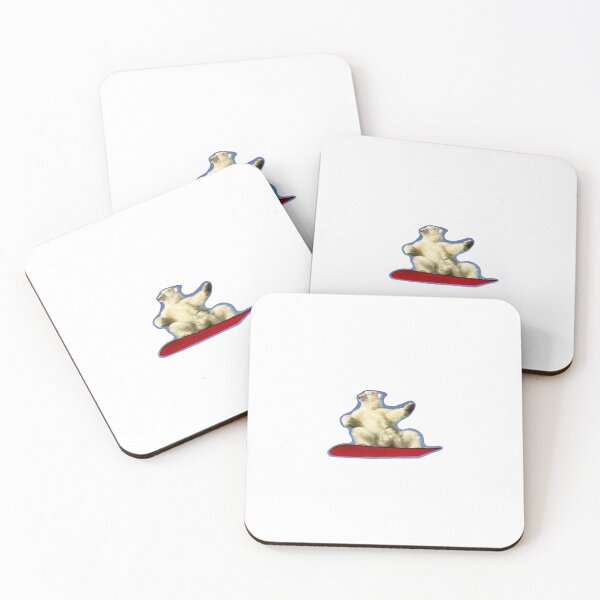 Item preview, snowboarding polar bear designed and sold by maggieemae.
