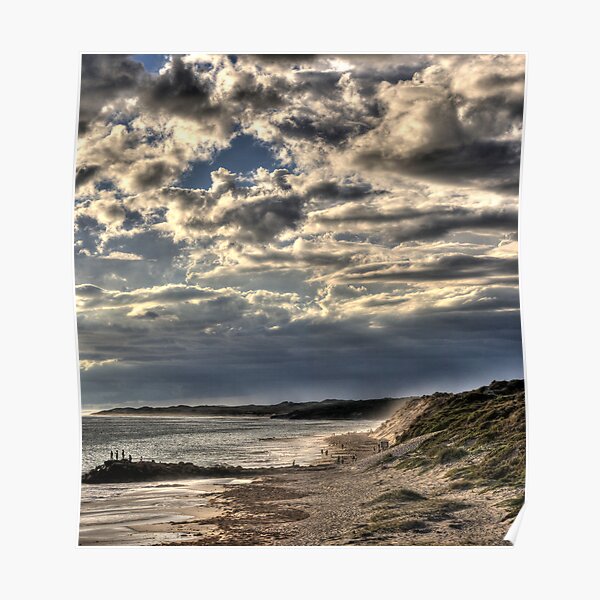Afternoon Beach Fishing... Poster