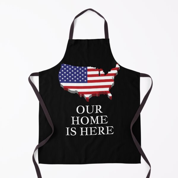 Item preview, Our home is here - USA (flag&map)  designed and sold by FRAZAstore.