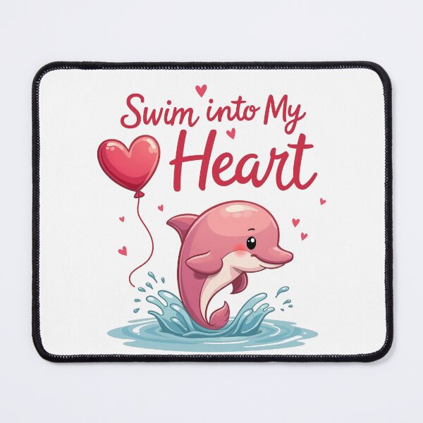 Item preview, Romantic Dolphin - Swim into My Heart designed and sold by Bulwshop.