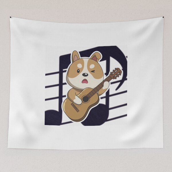 Item preview, Cute music dog  designed and sold by cu-animals-te.