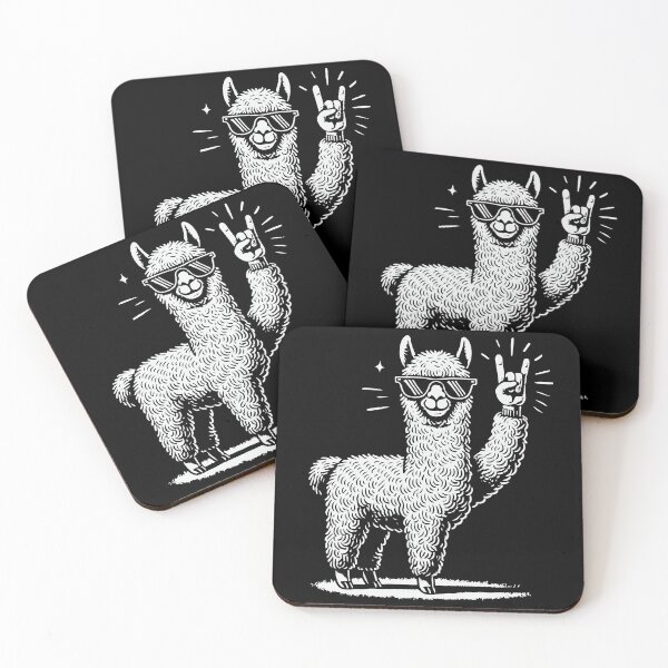 Item preview, Rock Music Funny Heavy Metal Llama Concert Design designed and sold by LuminOrb.