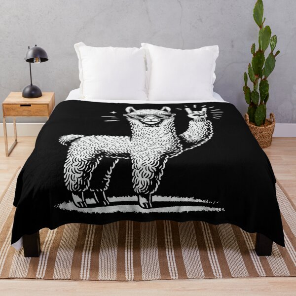 Item preview, Rock Music Funny Heavy Metal Llama Concert Design designed and sold by LuminOrb.