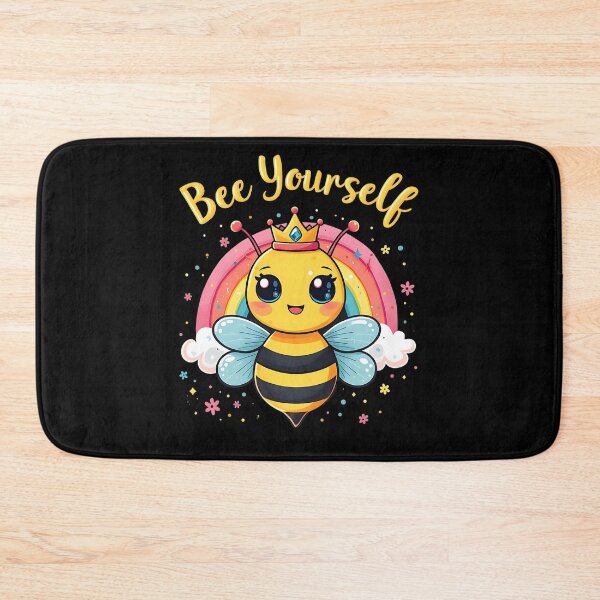 Item preview, Bee Yourself Rainbow Crown Cute Bee designed and sold by Taans-Creation.