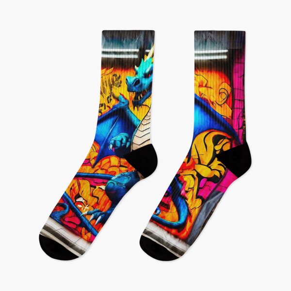 Item preview, Urban graffiti street art Dragon designed and sold by Drone-tees.