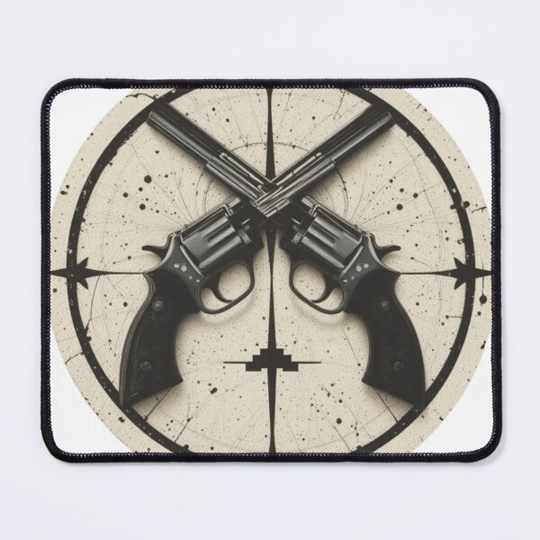 Item preview, Two Guns Blazing I Round Target designed and sold by Orese12.