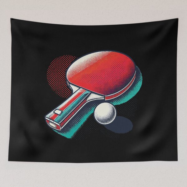 Item preview, Table Tennis Retro Vintage Table Tennis Racket designed and sold by LuminOrb.